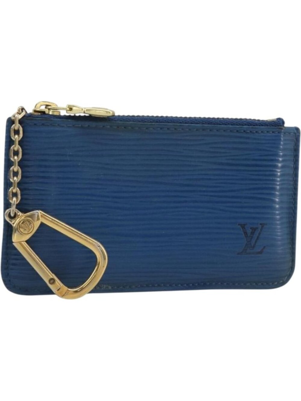 LOUIS VUITTON Epi Pochette Cles Coin Purse Blue M6380G